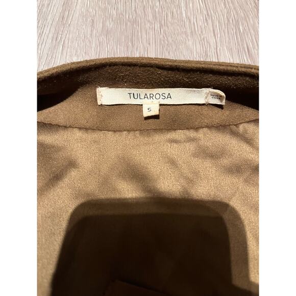 TULAROSA - Cade Fringe Faux Suede Leather Jacket / S /Brown - Picture 5 of 7